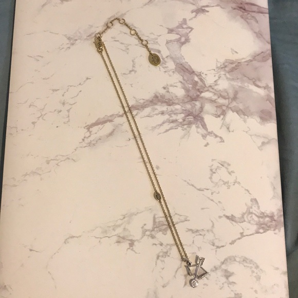 Y2K Juicy Couture Bow and Arrow Swarovski Necklace - Picture 2 of 7